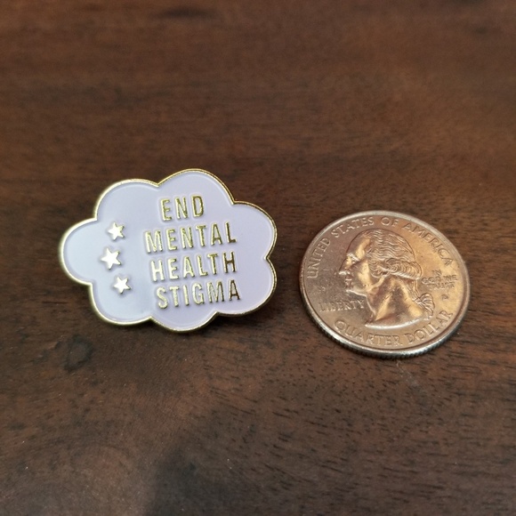End Mental Health Stigma enamel lapel pin - Picture 2 of 3